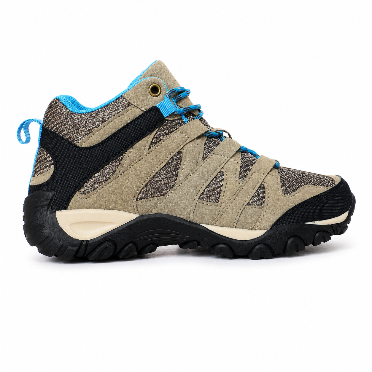 TREKKING MUJER BEIGE / CELESTE